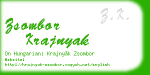 zsombor krajnyak business card
